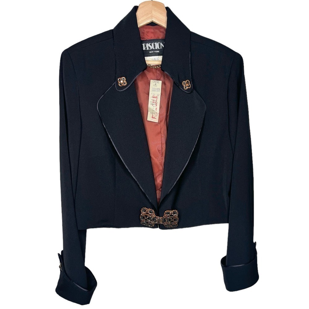 New Vintage Old Hollywood Cache Criscione New York Blazer Size L